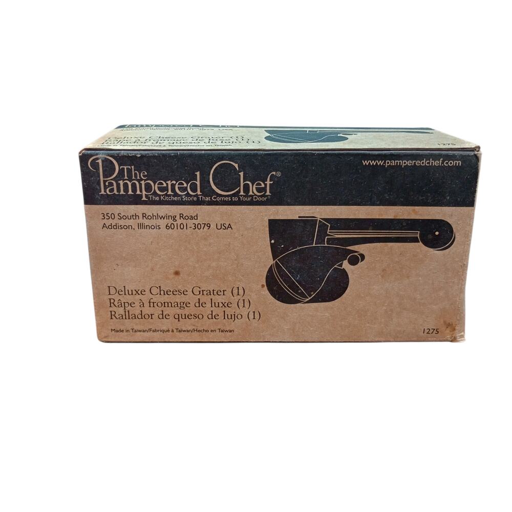 Pampered Chef Deluxe Cheese Grater Model Number 1275 New In Box Never Used